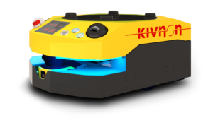 Compact automated guided vehicle with rotational 360 movement